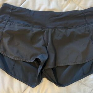 Lululemon Women’s Black Performance Running Shorts